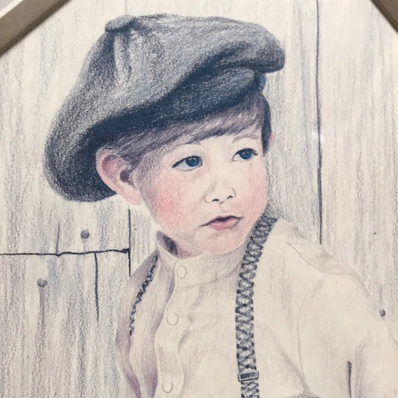 Vintage drawings by Kathleen Casey ‘85,‘86 framed - Picture 2 of 8